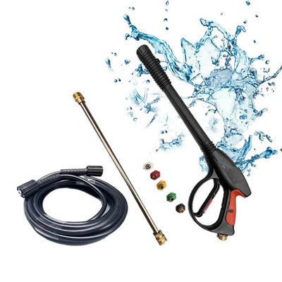 #ad 8 Part Pressure Washer Gun Replacement Kit 8m Hose Wand 26 Ft 3000 PSI High ... $58.61