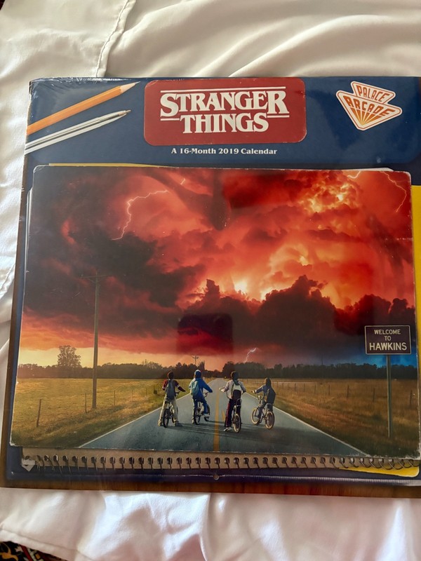 Netflix Palace Arcade Stranger Things A 16-Months 2019 Calendar Perfectly Sealed