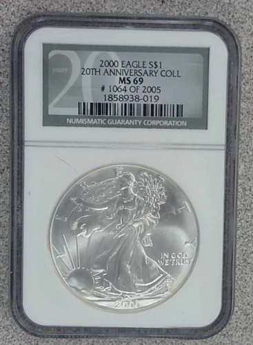 2000 1 oz. .999 American Eagle NGC MS69 (019)