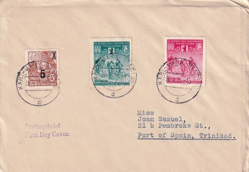 East Germany - 1955 - FDC - SGE213 & SGE214 - Cycle Race - (MyRef: 3753).
