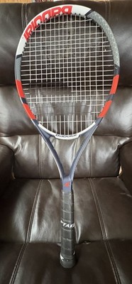 BABOLAT PULSION 105 TENNIS  RACKET 4-1/4  GRIP. EXCELLENT PREOWNED CONDITION!