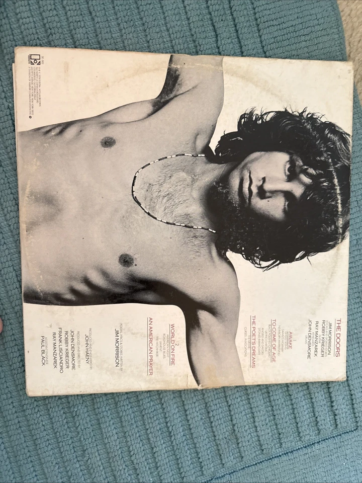 Jim Morrison An American Prayer Music By The Doors Vinyl LP Used In Shrink - Image 2 of 2