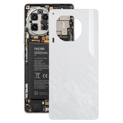 For Tecno Camon 30 4G CL6 Original Battery Back Cover white