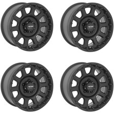 Set 4 17 Pro Comp Pa32 Bandido 17x9 8x170 Flat Black Wheels -6mm For Ford Rims