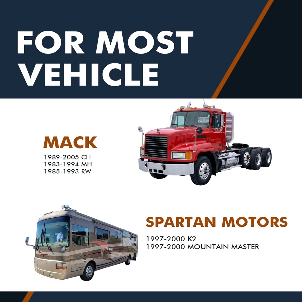 Par de 2 amortecedores traseiros para 1997-2000 Spartan Motors Mountain Master - Imagem 2 de 3