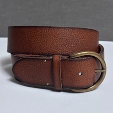 Frye Leather Belt Small Brown Western Boho Cowgirl Brass 31-35" Casual Riding