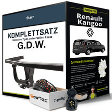 Für RENAULT Kangoo Typ KW Anhängerkupplung starr +eSatz 7pol uni 02.2008-04.2013