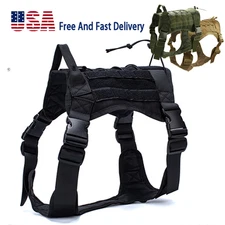 Military Dog Vest Harness Training Hunting Walking Actical Duty With Handle