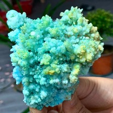 269G Natural blue texture stone crystal,Heteropolar of Chinese blue aragonit