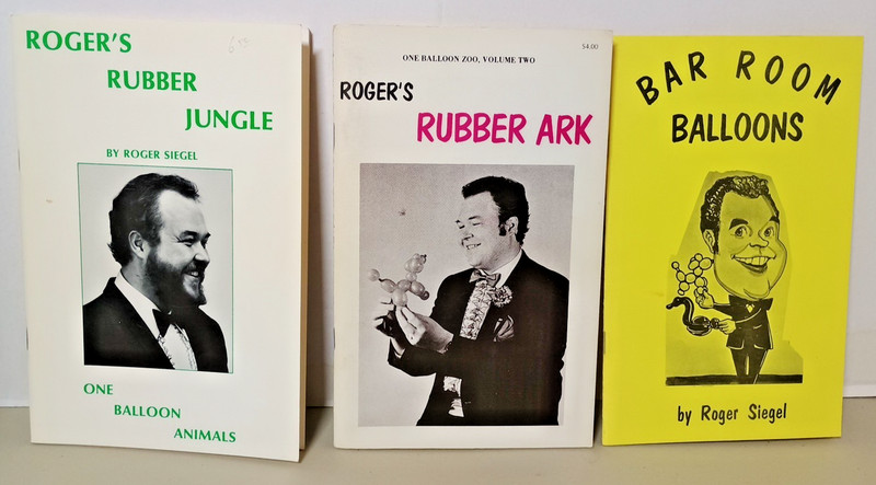 (3) Balloon Books by Roger Segel, Rubber Ark, Rubber Jungle, Bar Room Balloons