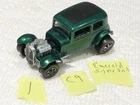 HOT WHEELS RED LINE 32 FORD VICKY EMERALD GREEN w SILVER INT C9 CONDITION VERS 1