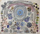 100+ Vintage Repair Harvest Repurpose Costume Jewelry Lot Rhinestone necklaces +