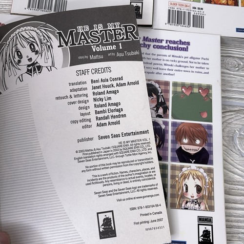 He Is My Master Manga Band 1-5 Englisch Komplettsatz, Erstdrucke *LESEN - Bild 8 von 10