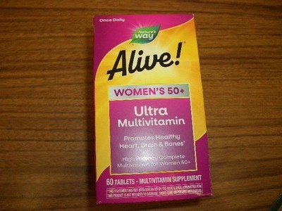 Nature s Way Alive! Women s 50+ Ultra Multivitamin 60 Tablets