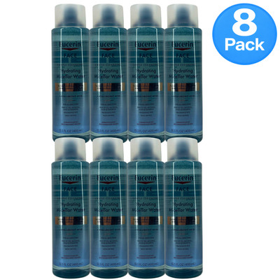 Eucerin Face Hydrating Micellar Water Hyaluronic Acid 13.5fl oz 8 Pack New