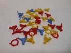 Vintage Marx Fence Top Bird Lot hard Plastic