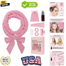 Heatless Curls Overnight for Long Hair, No Heat Hair Curlers to Sleep In Over...