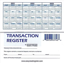 12 Check registers for Personal Checkbook - Checkbook Ledger Transaction 