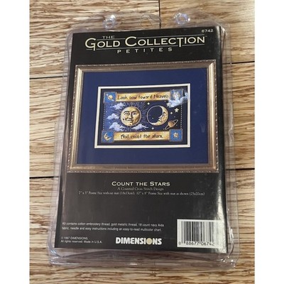 Dimensions Gold Collection 6742 Count The Stars Cross Stitch Kit Celestial Moon