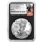 2021 (W) $1 Type 1 American Silver Eagle NGC MS69 Black Label Retro Core