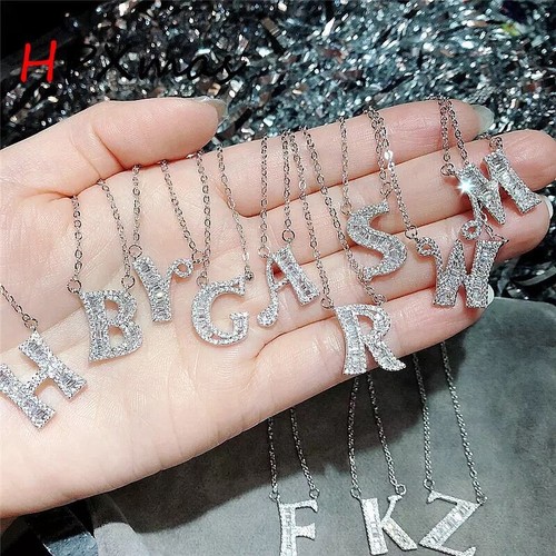Initial A-Z Letter Pendant Necklace 