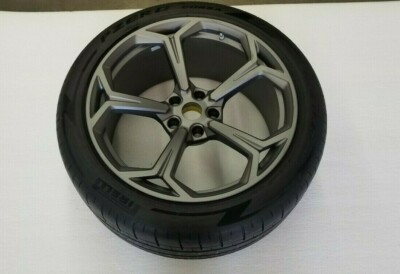 LAMBORGHINI URUS ALUMINUM NATH TITANIUM MATTE 22 REAR RIM WHEEL OEM 4ML601025L