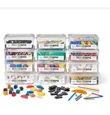 Hand2Mind Stem Bins Grade K-5 Manipulatives Essential Kit Set Of 12 Phonics NEW