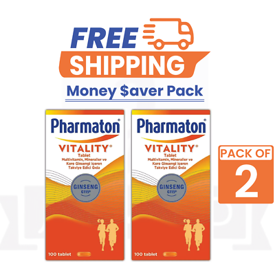#ad #ad 2 x Pharmaton Vitality Multivitamins amp; Minerals 100 Tablets 2 PACK $92.99