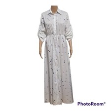 ORDER Plus Summer Boho Party Long Maxi Beach Dress Print Dot Small