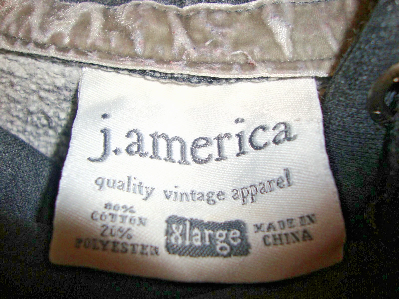 VETEMENTS J. America Vintage Active Wear Felpa con Cappuccio Uomo Tg XL Grigio Abbigliamento Qualità 393