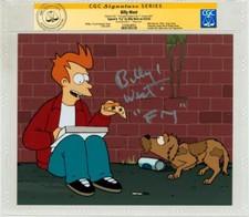 CGC SS Billy West SIGNED Philip J Fry & Seymour Photo / Futurama Jurassic Bark