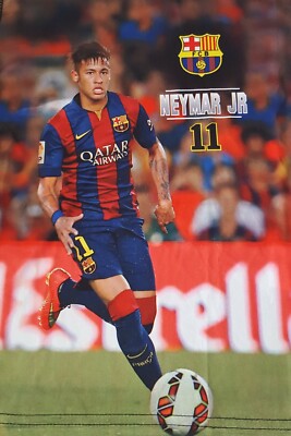 Neymar Jr FC Barcelona Collectible Jersey T-Shirt Color Black Size