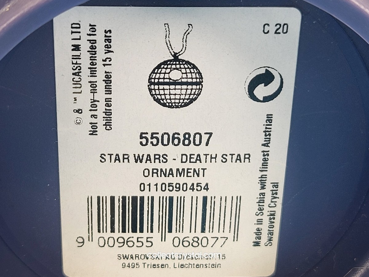 Swarovski Death Star Ornament Disney Star Wars # 5506807 | eBay