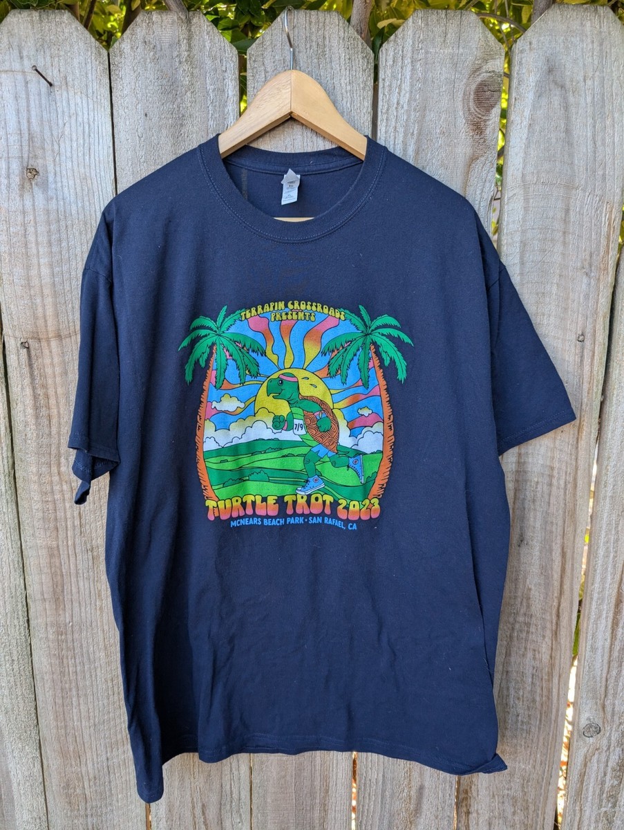 Grateful Dead T Shirt Terrapin Crossroads Turtle Trot 2023 Phil