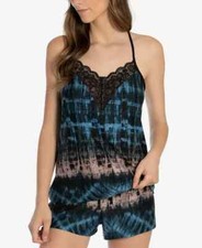 LINEA DONATELLA Tie-Dyed Camisole Shorts Pajama Set Size Small