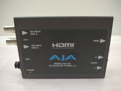 AJA Mini Converter HI5-3G 3G/Dual Link/HD/SD-SDI to HDMI Mini-Converter