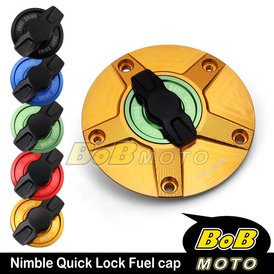 CNC FCR Keyless Fuel Tank Gas Cap For GSX-R1000R ABS GSX-R600 GSXR750 GSX1250 FA - Imagem 4 de 4