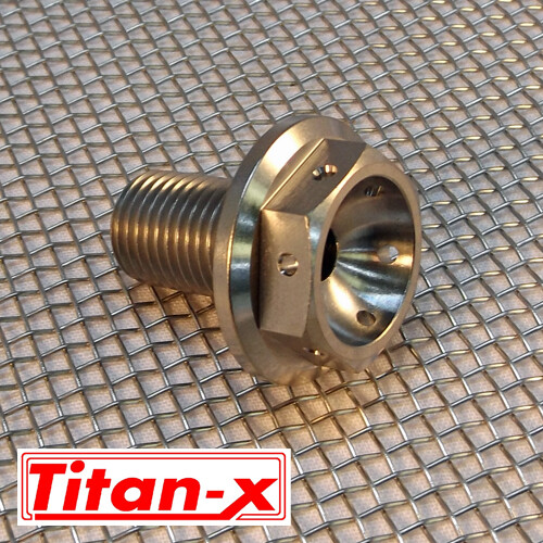 Suzuki GSXR front wheel spindle bolt Titanium drilled M18x1.5 | eBay