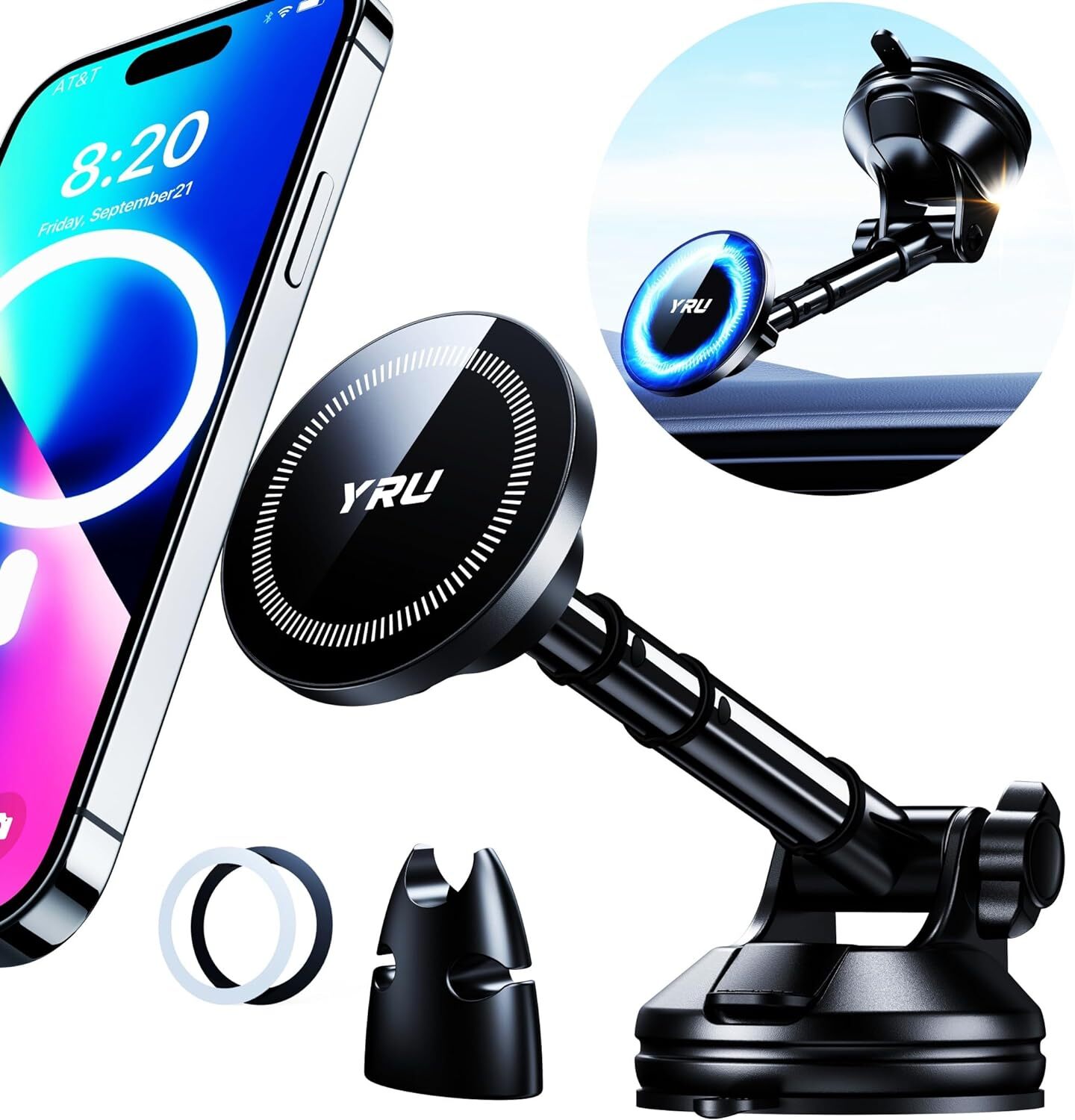 2024 Upgraded Magnetic Phone Holder for Car Patented Super Magnet for Car Mount