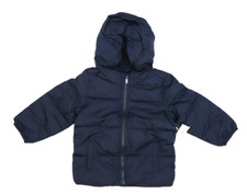 Old Navy Solid Frost Free Hooded Puffer Jacket Navy Blue Toddler Boys 3T