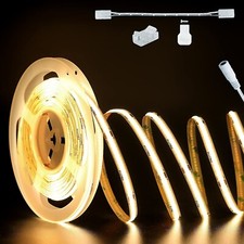 PAUTIX COB LED Strip Light 32.8ft/10m 5040LEDs Warm White 2700K,High Lumen Fl...