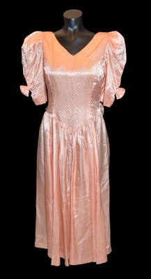 peach bridesmaid dresses 80s