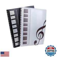 2 Pieces Plastic Music Sheet File Paper Documents Storage Folder Music Folder