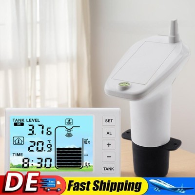 Water Level Gauge with Temperature Sensor Time Display Ultrasonic Level Gauge
