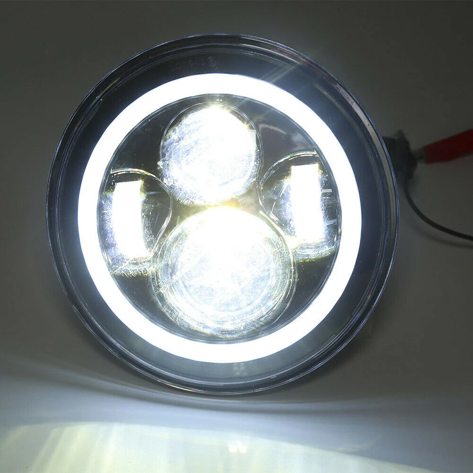 2X PUNTOS 7" pulgadas redondos LED lámpara alta/baja DRL para Ford Mustang F-150 F-100 Foto 4 de 4