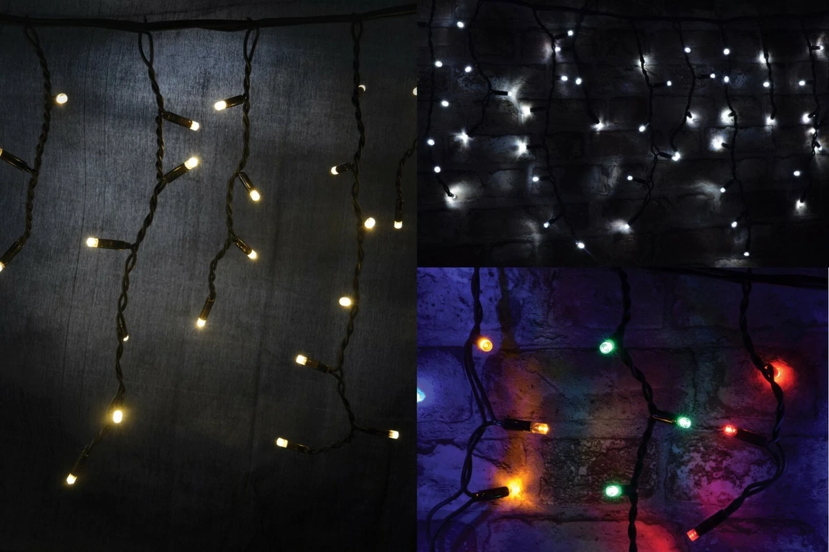 Garden Outdoor Christmas House Icicle Inspired Multi Sequence LED String Lights