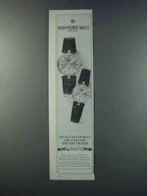 1981 Raymond Weil 9012 and 9102 Watches Ad | eBay