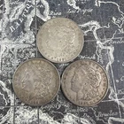 Lot of 3 1921 P,D,S Morgan Dollar - Fine to Very Fine - MD102