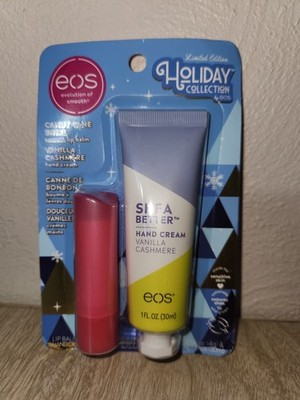 Vanilla Cashmere Hand Cream Candy Cane Lip Balm Holiday Gift Set 2 Piece~NEW~