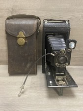 Kodak No. 1A Autographic Kodak Jr. Antique Camera w/ Case